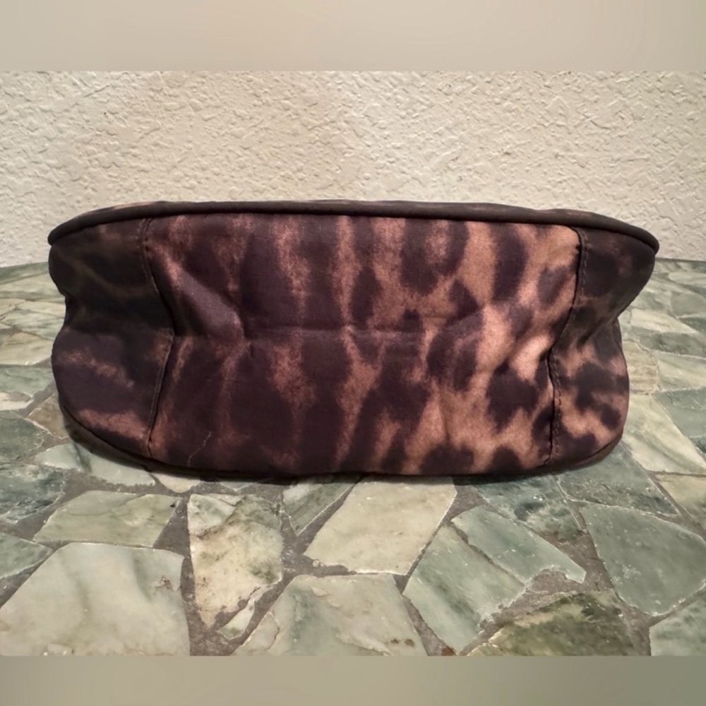 Lamb Leopard Print Shoulder Bag with Rasta Stripe - Picture 4 of 4